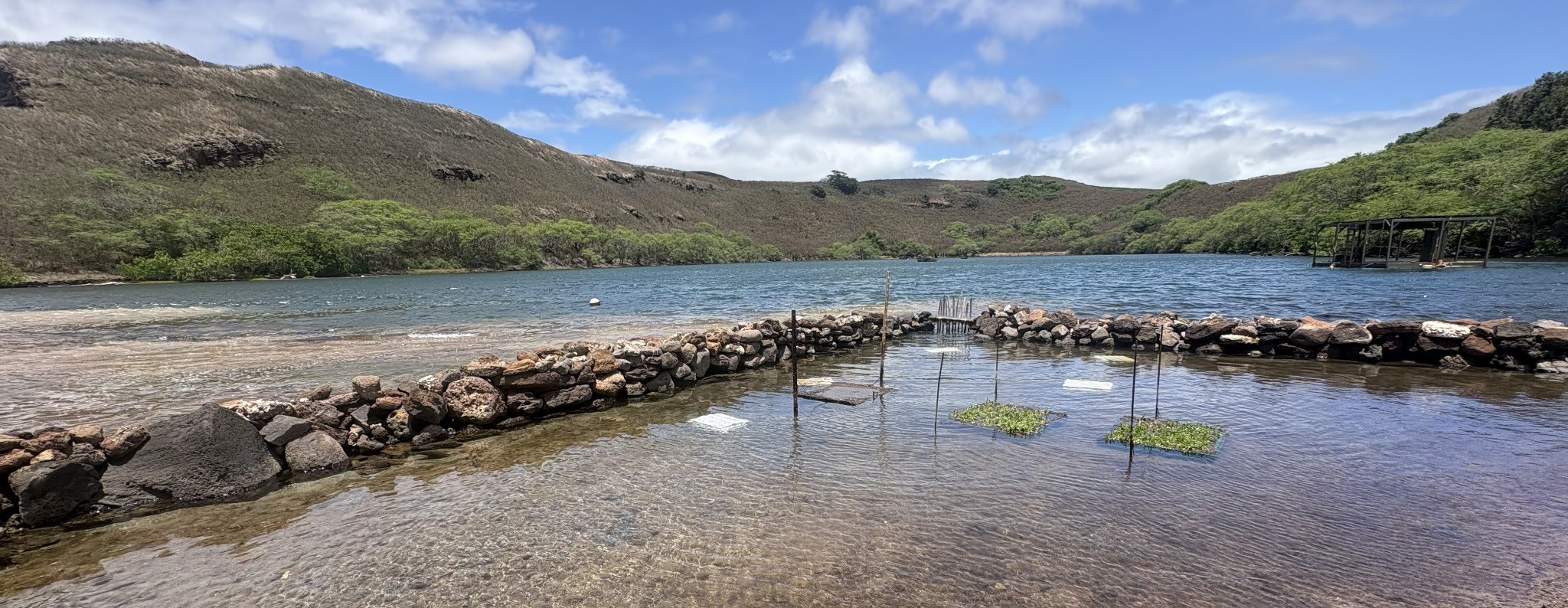Restoration work at Nōmilu Fishpond
